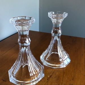 Vintage Versatile Crystal Candleholders